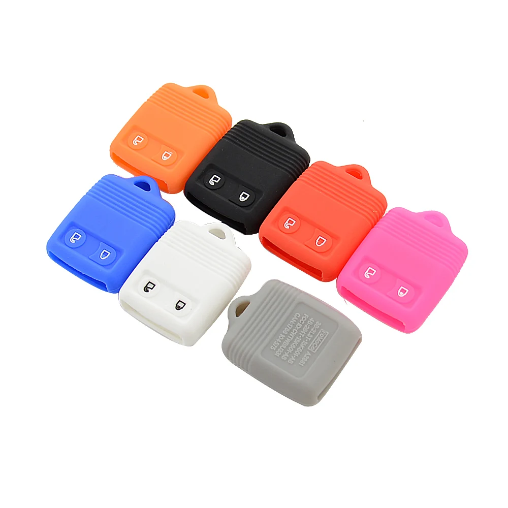 silicone 2 buttons car key shell for ford 1