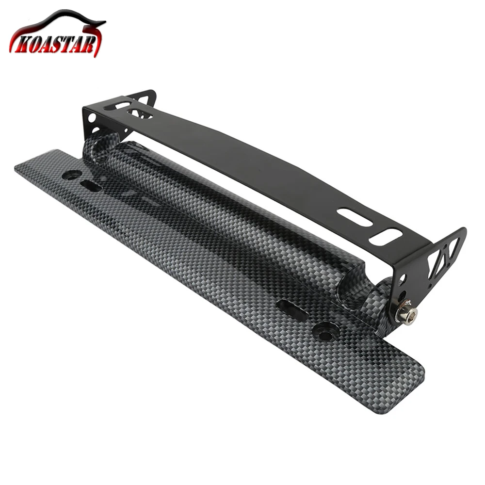 

Universal Car JDM Styling Carbon Fiber License Plate Frame Power Racing License Plate Frames Frame Tag Holder