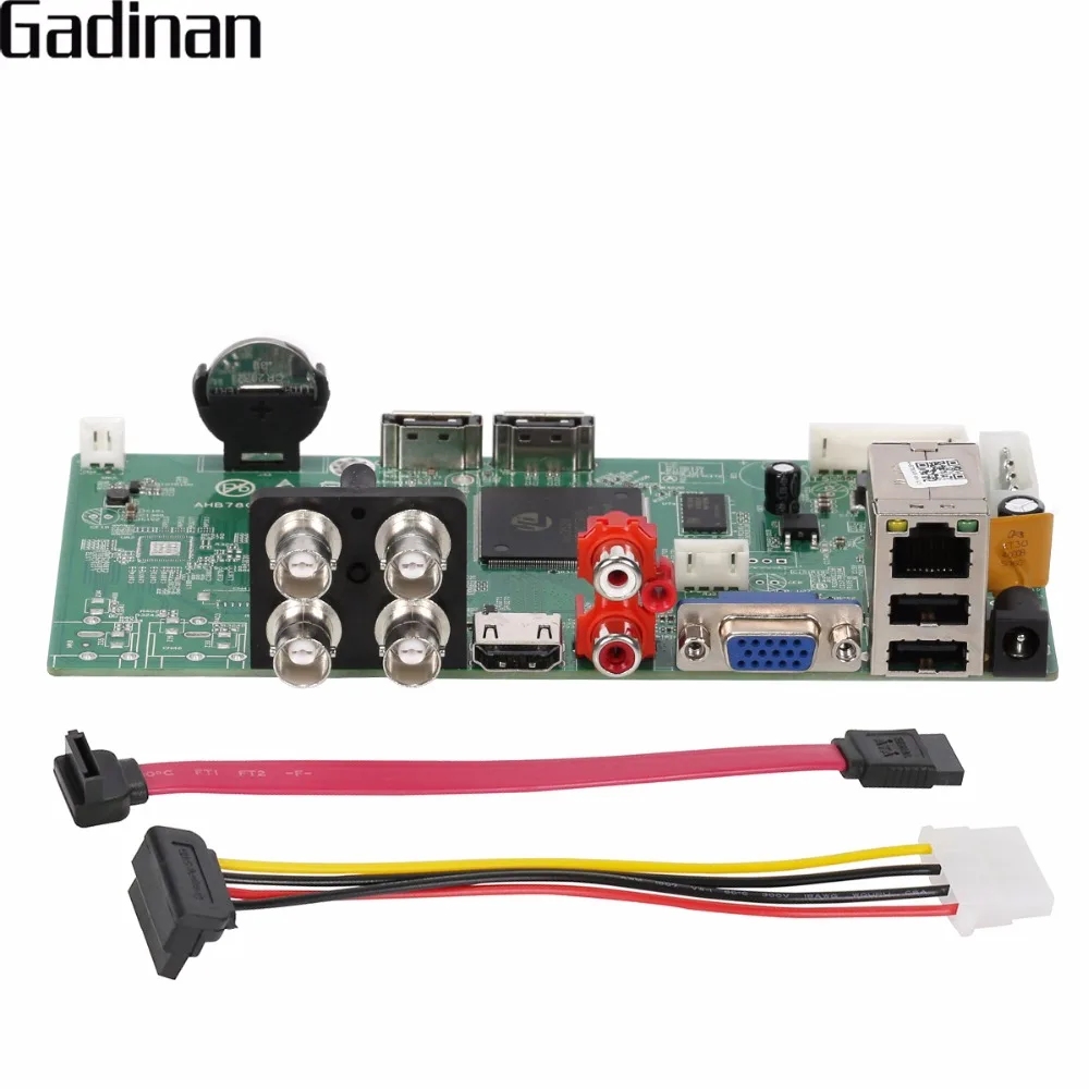 

GADINAN AHD DVR 4CH Board 1080P AHDH TVI CVI XVI 5 in 1 ONVIF HDMI Output Email Alert Motion Detection XMeye P2P AHB7804R-MH-V3