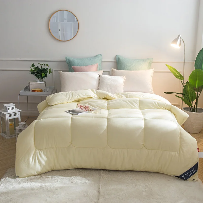 100 Cotton cover feather velvet filling Warm Soft Comforter Twin Full