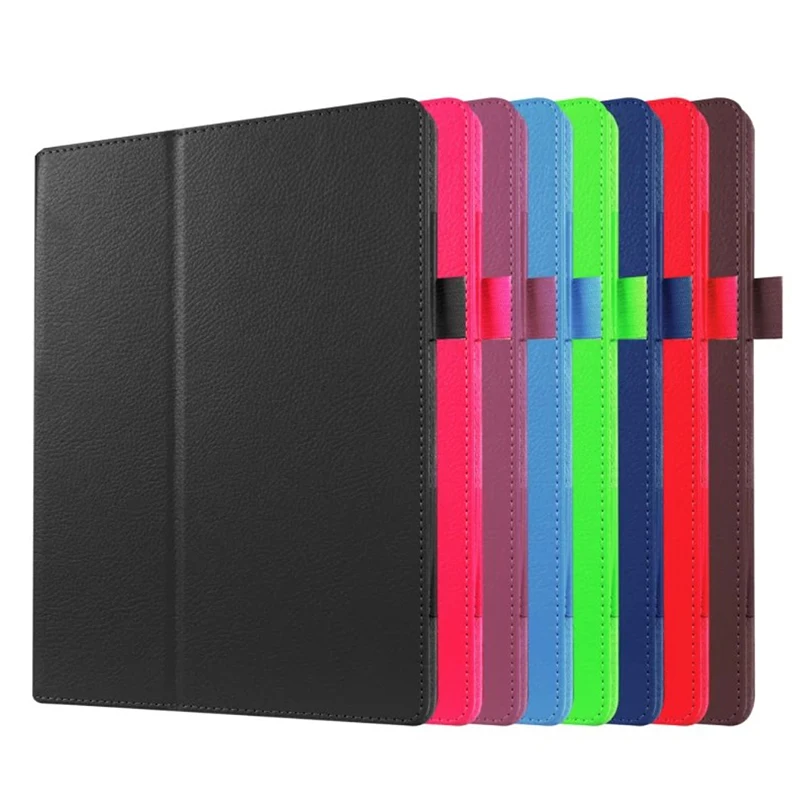 Enzi DHL/EMS/UPS 2 папки Folio Stand личи зерна кожаный чехол для huawei MediaPad M2 10,0 M2-A01W/F/L планшета
