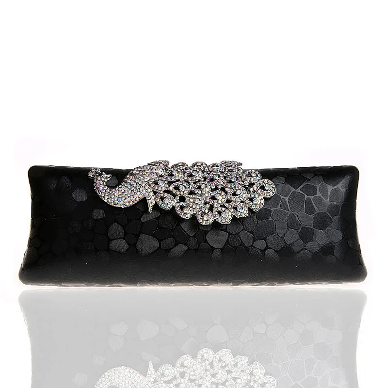 

New Peacock Evening Bag Women Bling Rhinestone Cosmetic Bag Elegant Noble Girl Makeup Bag Socialite Party Bag Lady Birthday Gift