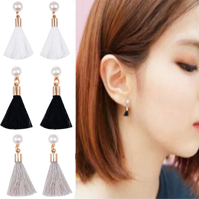Famshin 2017 Korean Simple Short Section Tel Nail Jewelry Trend Famshin 2017 Korean Simple Short Section Tel Nail Jewelry Trend Imitation Pearl Female Earrings