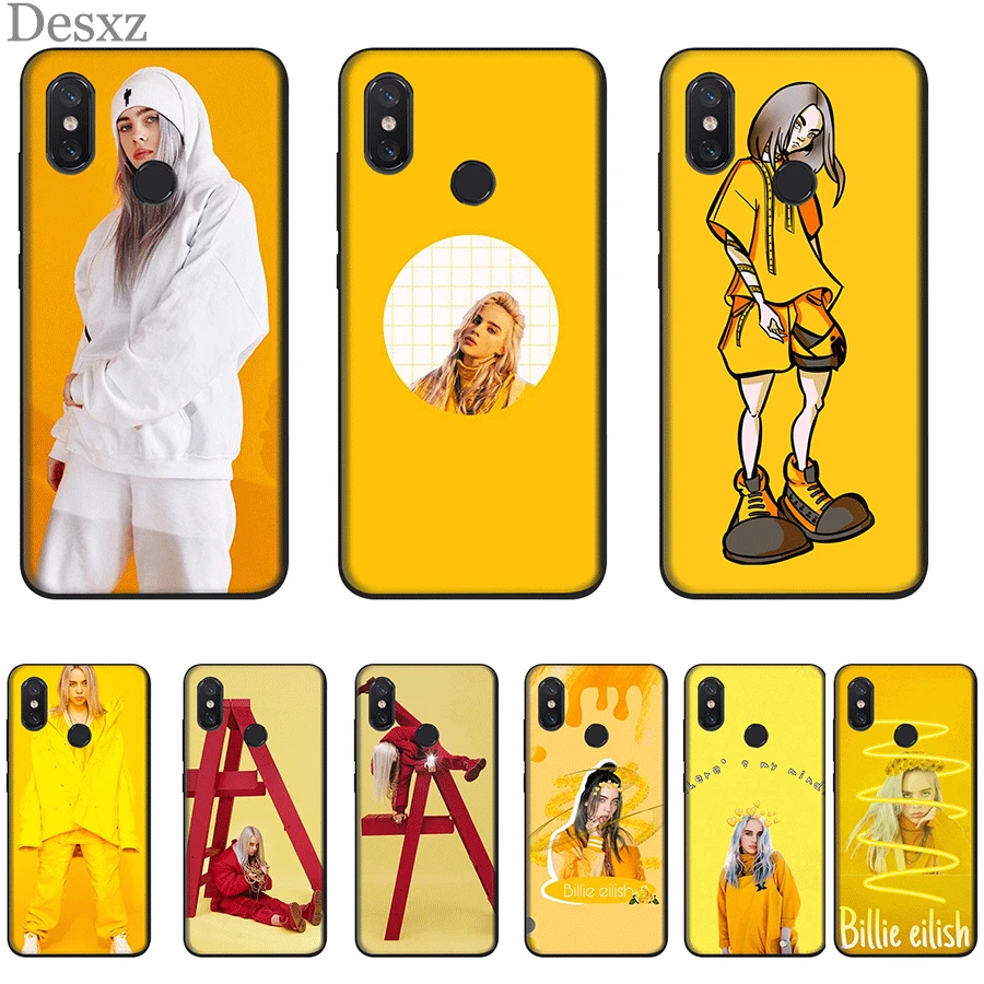 Desxz Mobile Phone Case Silicone For Xiaomi Redmi Note 4 4X 5 6 7 Pro 5A Prime Cover Billie Eilish Yellow Bag Shell | Мобильные