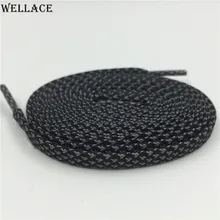 Wellace 3 М Плоские Отражающие Шнурки Высокая Видимость Shoestrings для Туристические Ботинки шнурки Замена для Мужчины Женщины Дети