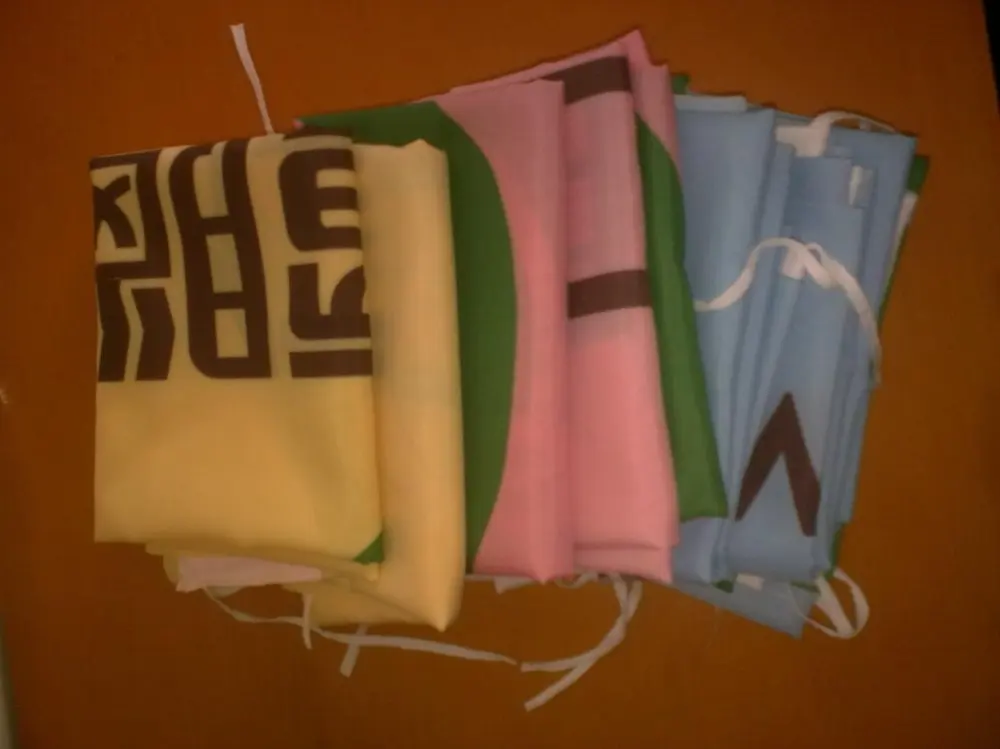 Баннер из полиэфирной ткани, печать на двухсторонний
