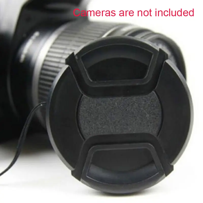 

2PCS 37-46mm Front Lens Cap Hood Cover Snap-on For Canon Nikon Pentax Fuji Sony