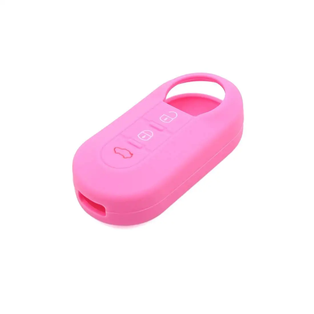 Silicone car key cover case for fiat 500 3 buttons flip remote key case TB