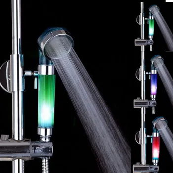

8008-D23 Multiple Colors LED Temperature Sensitive Rain Shower Head Handheld Water-saving Bath Shower LED Hand Shower Heads