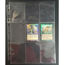 20 pages/lot 9 sheets Board game cards page trading card protector magic the gathering Transparent Pocket Page page turners 2 beautiful game