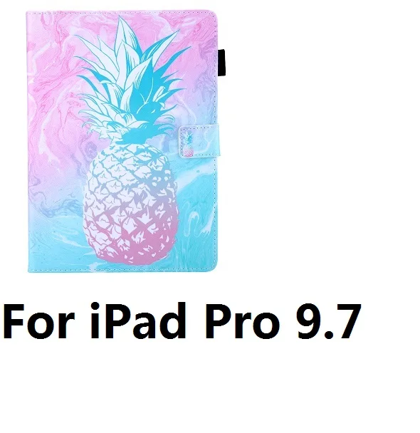 Розовый узор ананас PU и PC с отделением для карт чехол для iPad 9,7 Air 1 2 Pro 9,7 10,5 Mini 12345 Air 10,5 - Цвет: For iPad Pro 9.7