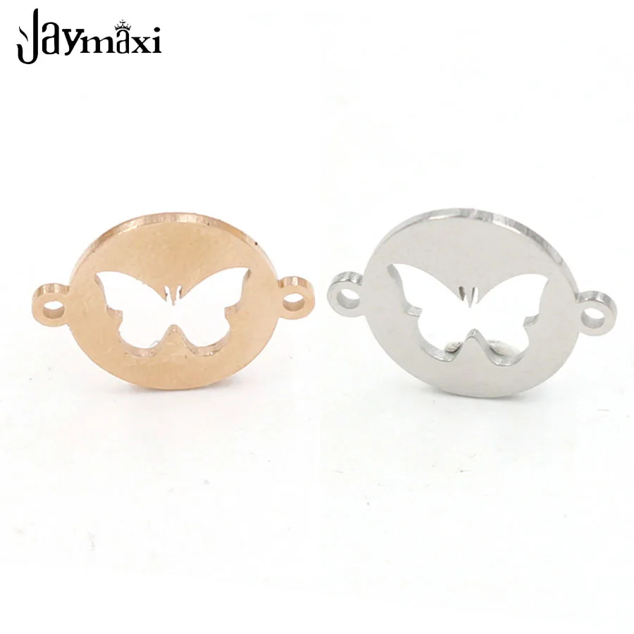 Jaymaxi DIY Jewelry Mirror Polished Stainless Steel Hollow Butterfly Charm Connectors 3 Colors for Bracelet Necklace 20Piece/lot Jaymaxi DIY Jewelry Mirror Polished Stainless Steel Hollow Butterfly Charm Connectors 3 Colors for Bracelet Necklace 20Piece/lot