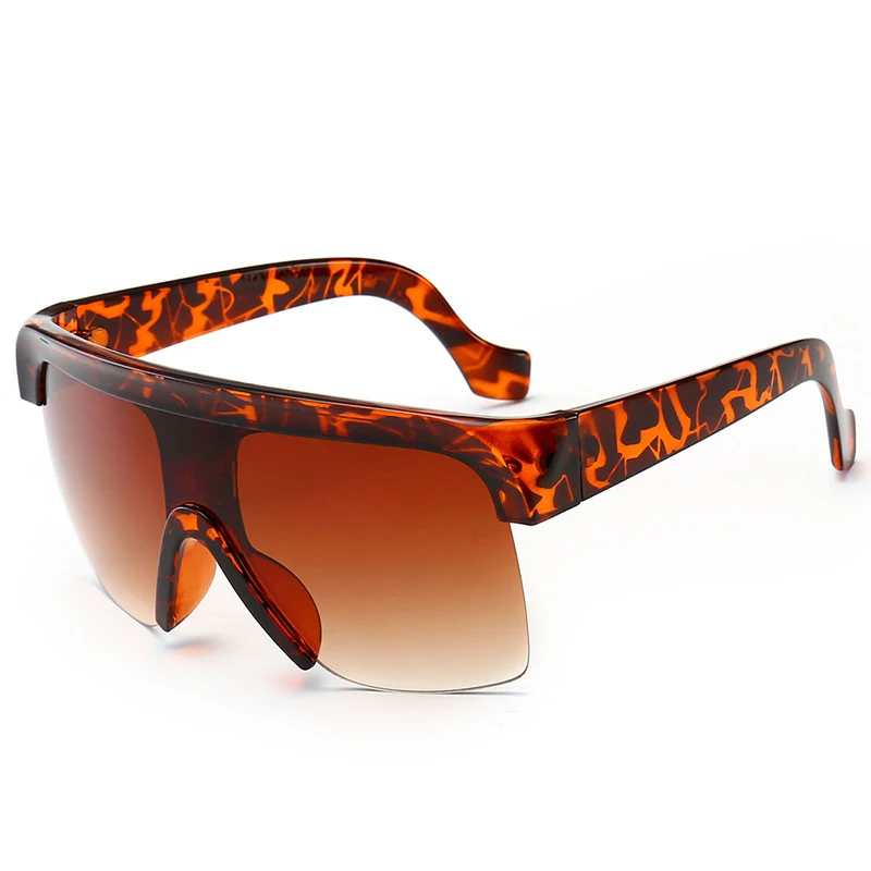 Трендовые негабаритные солнцезащитные очки для женщин новые мужские панк очки цельные ветрозащитные очки зеркальные стимпанк Солнцезащитные очки UV400 - Цвет линз: 3