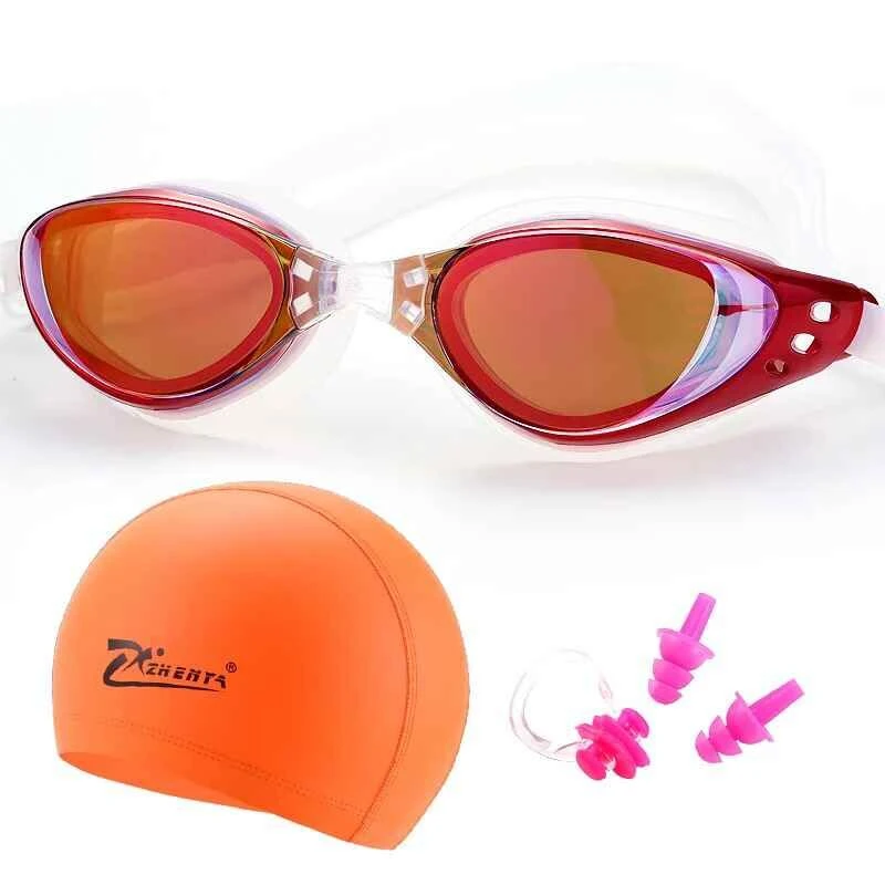 Miopía gafas de natación profesional silicio sombrero impermeable piscina natacion natación caps tapón arena gafas de natación Miopía gafas de natación profesional silicio sombrero impermeable piscina natacion natación caps tapón arena gafas de natación