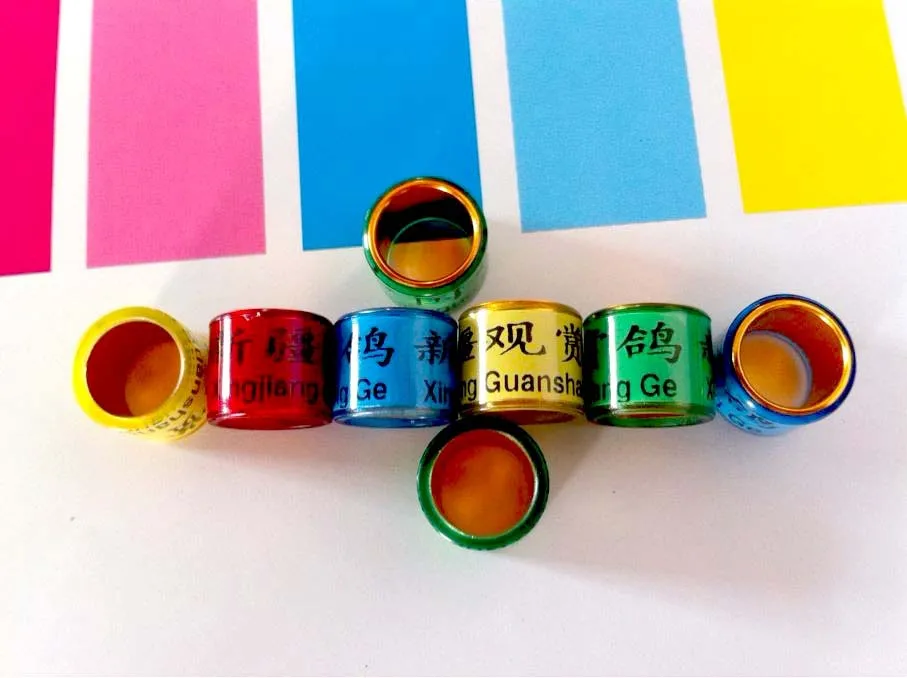 2017 free shipping racing Pigeon ring names birds leg ring-in Bird