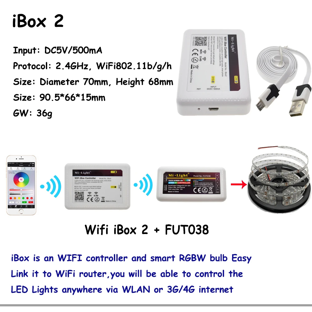 Ми свет светодио дный RGBW led управление Лер RF 2,4 г/wi fi дистанционное управление DC12-24V для RGB RGBW светодиодные ленты