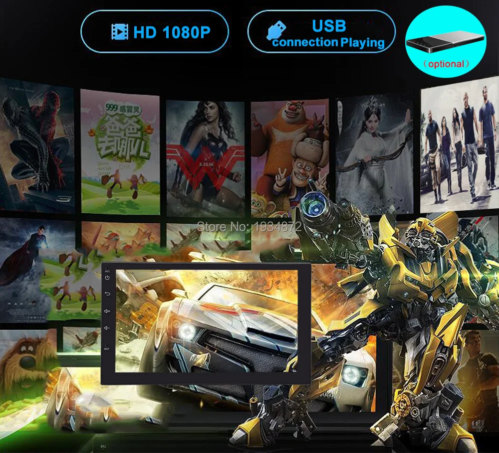 Flash Deal Funrover 7" 2 Din Android 8.0 Car Radio Universal GPS Navigation multimedia Autoradio Stereo FM Audio No DVD 110mm size one din 8