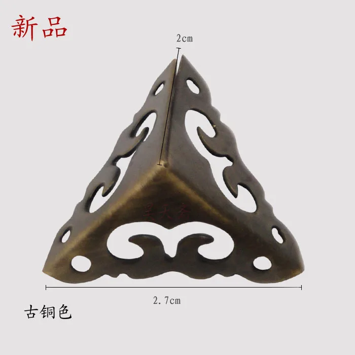 [Haotian vegetarian] Chinese antique copper live gusset copper jewelry PACKER three bread angle HTG-110 tri-color