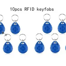 SmartYIBA 10 шт./лот карты контроля доступа 125 кГц RFID брелоки метки брелоки ID значок радиоприемник, брелок для ключей метки