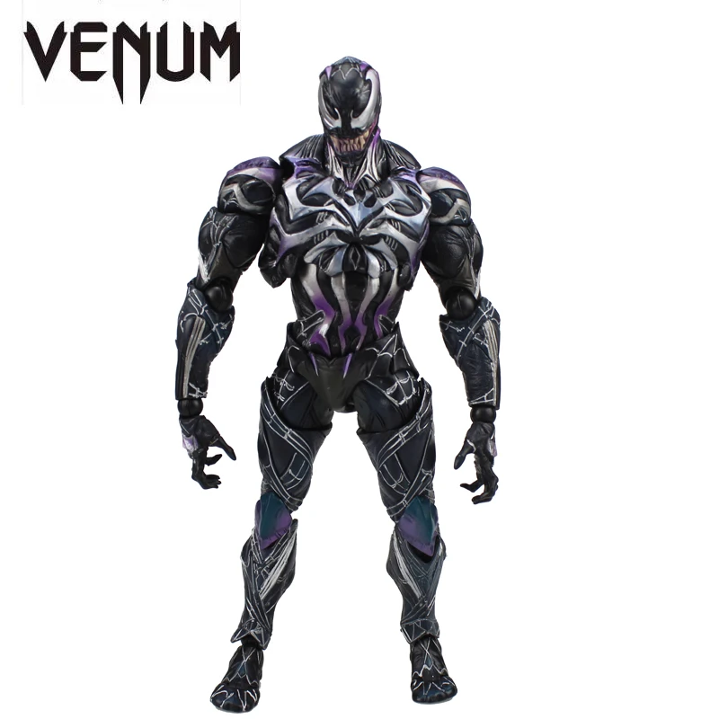 

Free Shipping 10" PA KAI Marvel Universe Spiderman Venom Variant Boxed 26cm PVC Action Figure Collection Model Doll Toys Gift