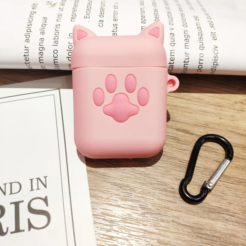 Cute Earphone Case For AirPods Cover For Air Pods Cartoon Accessories For Apple Airpods Silicone Case With Key Rings Strap (10)