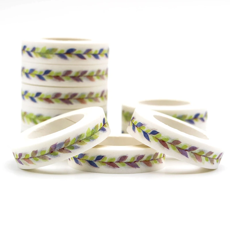 

10m*10mm Creative Colorful Decorative Adhesive Tape Masking Washi Tape DIY Scrapbooking Sticker Label School Office Supply 1 PCS