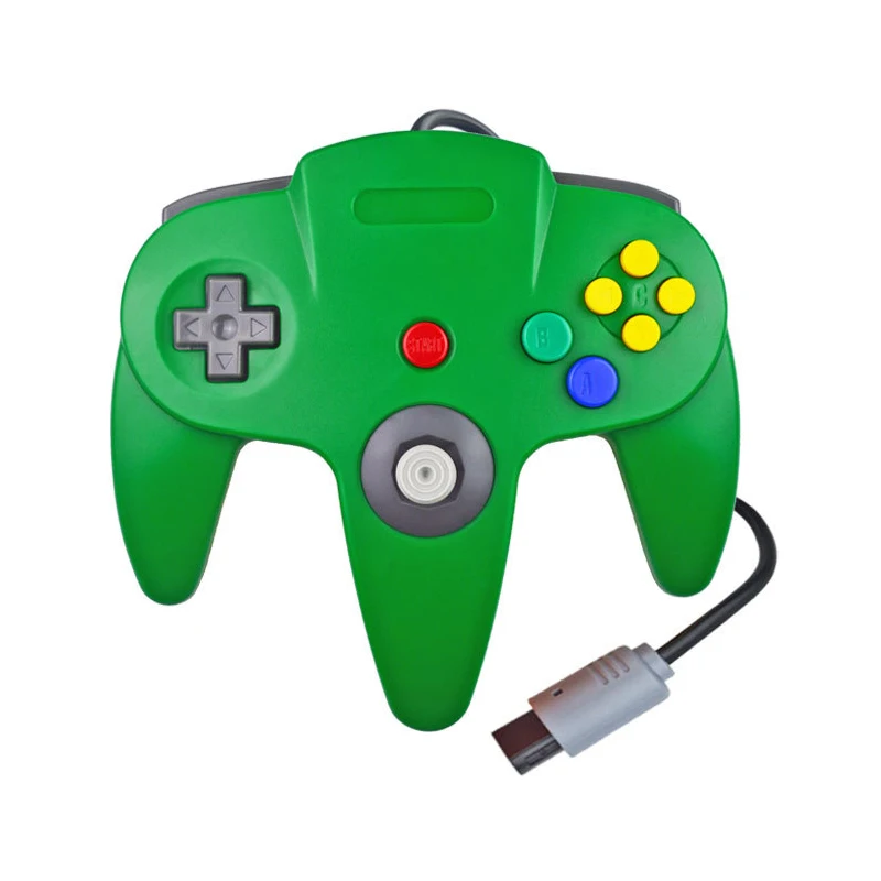 Проводной игровой джойстик для Zend N64, игровой джойстик для Zend N64, игровой коврик для Gamecube, для геймпада - Цвет: Green