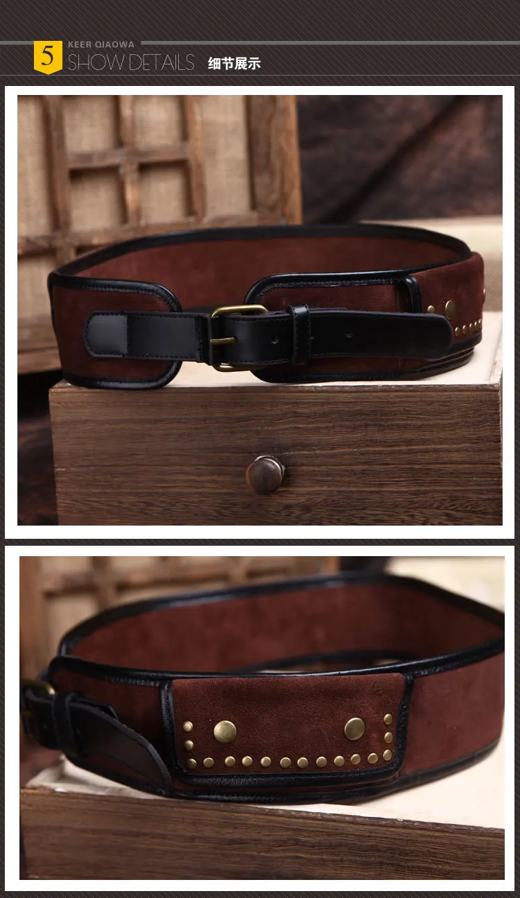 Винтажные женские ремни на пояс в стиле пэчворк из искусственной кожи
