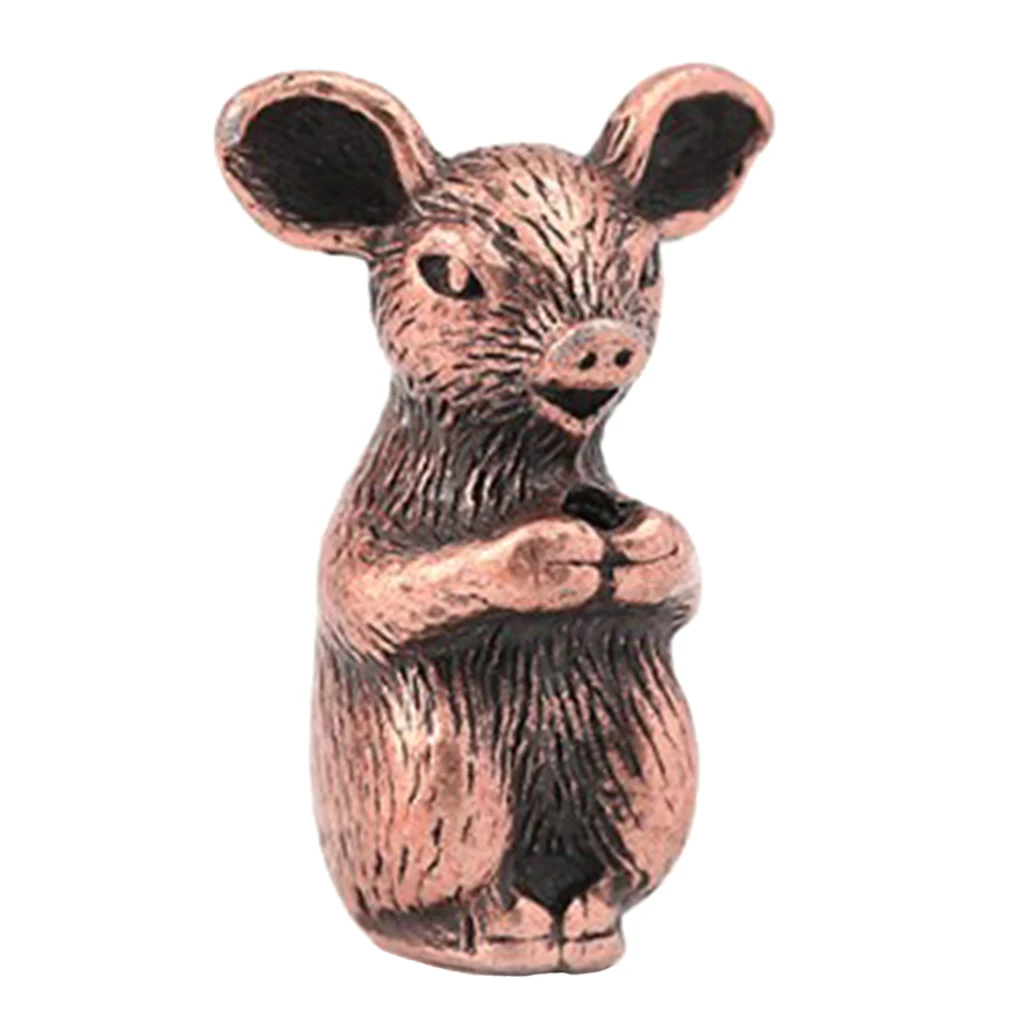 Mini Size Copper Chinese Feng Shui Zodiac Animal LUCKY Fortune Wealth Office Home Decoration Lucky Ornaments