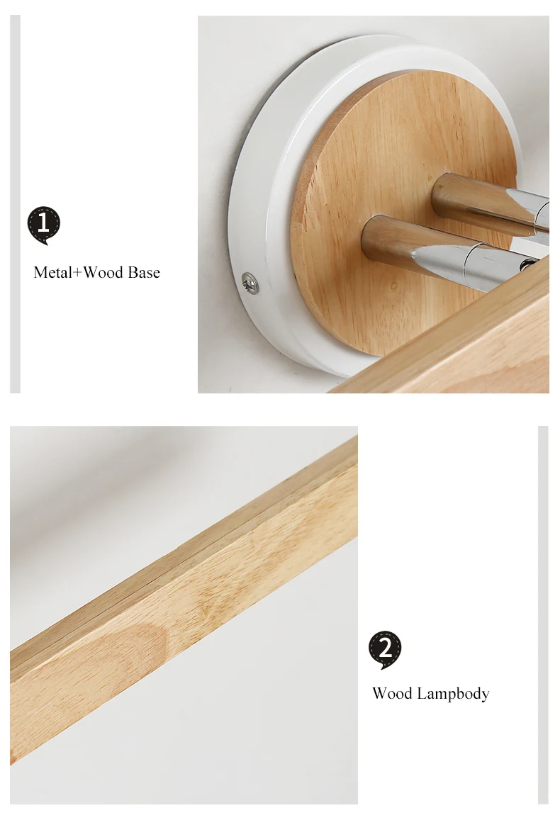 BOTIMI LED Wall Lamp For Bedroom Modern Mirror Lights Wooden Wall Sconce Wood Luminaira Bedside Lights Wall Mount Reading Light BOTIMI LED Wall Lamp For Bedroom Modern Mirror Lights Wooden Wall Sconce Wood Luminaira Bedside Lights Wall Mount Reading Light