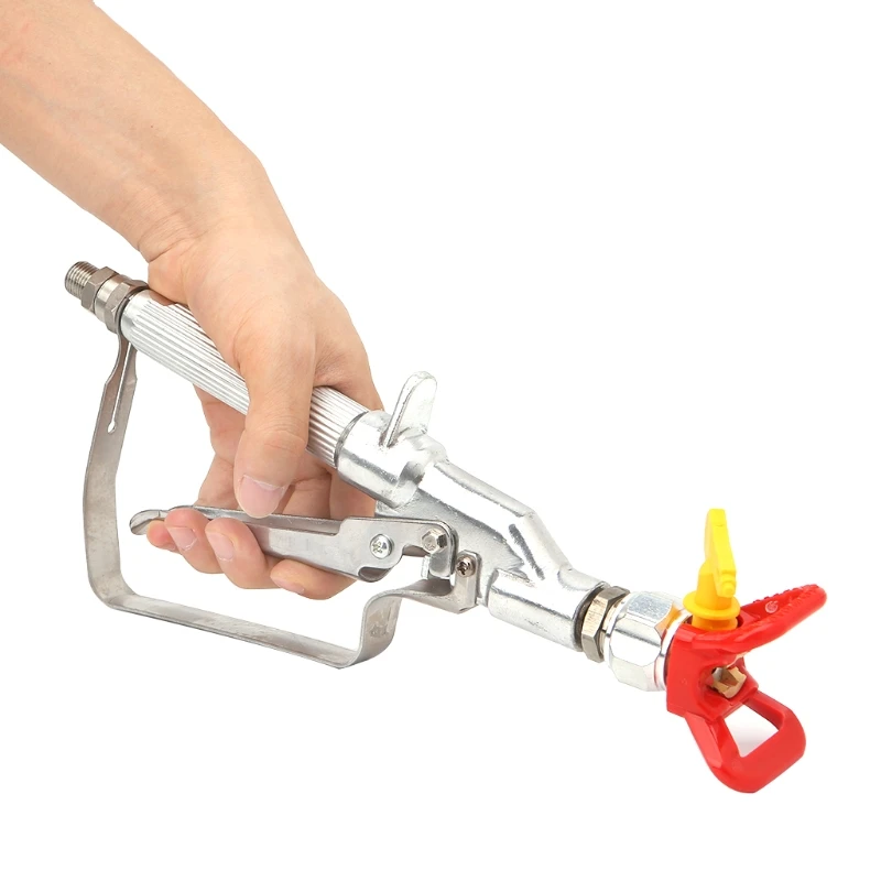 

1set Durable 3600PSI High Pressure Airless Inline Paint Swivel Spray Gun Tip Guard Sprayer