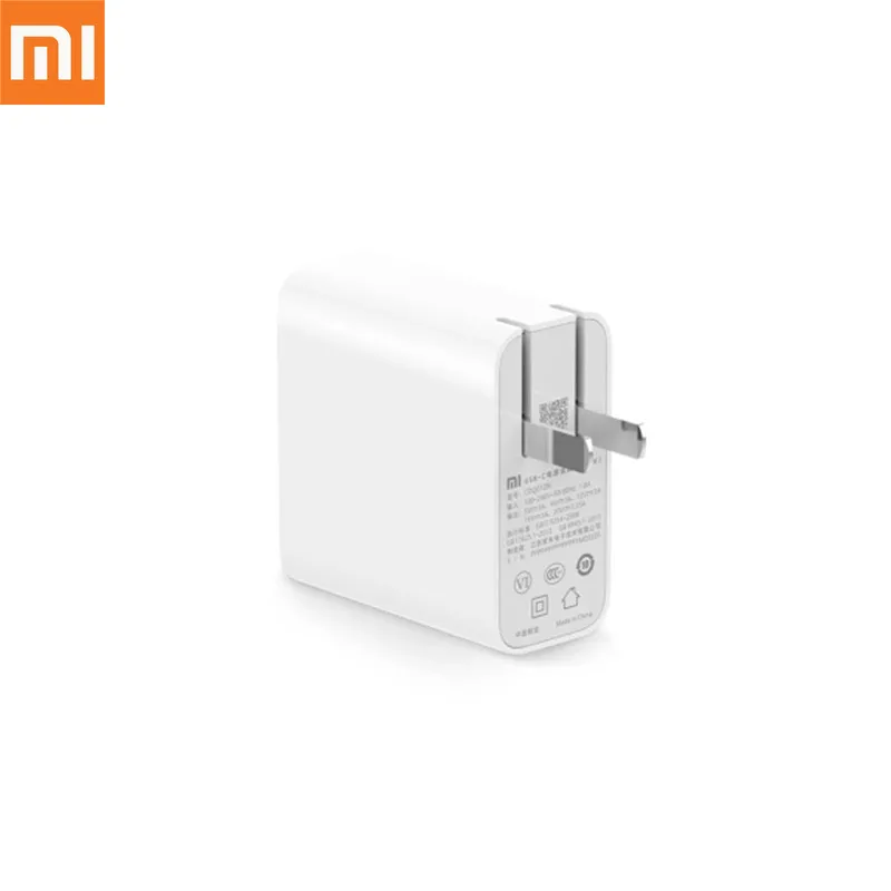 Оригинальный адаптер питания Xiaomi 65W Type C быстрое зарядное устройство Mi Notebook Air 13 3