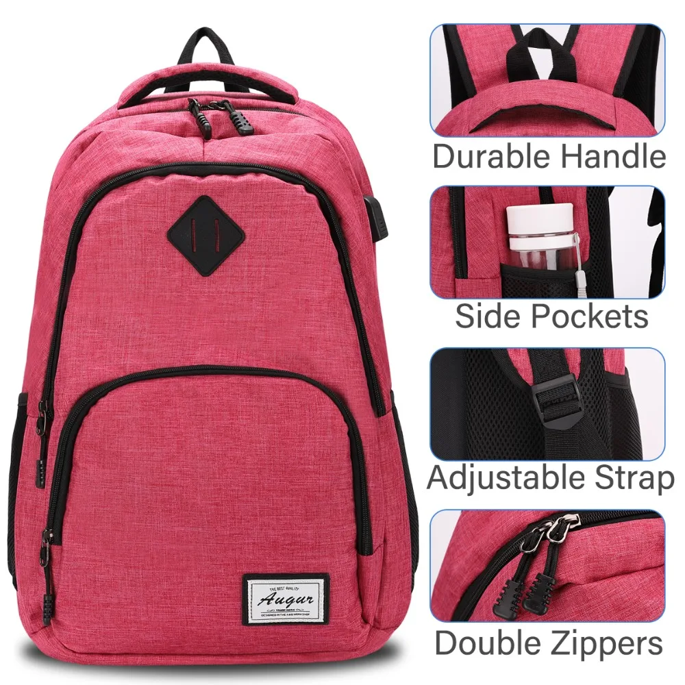 Unisex School Bag Multifunction USB charging Men 15inch Laptop Backpacks For Teenager Fashion Men and Women Travel backpack (12)