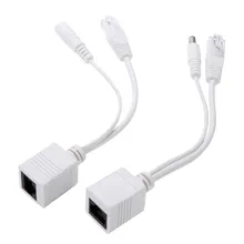20pcs (10pair) POE Adapter Cable RJ45 POE Injector + POE Splitter Kit Power over Ethernet POE Camera Adapter 5V 12V 24V 48V