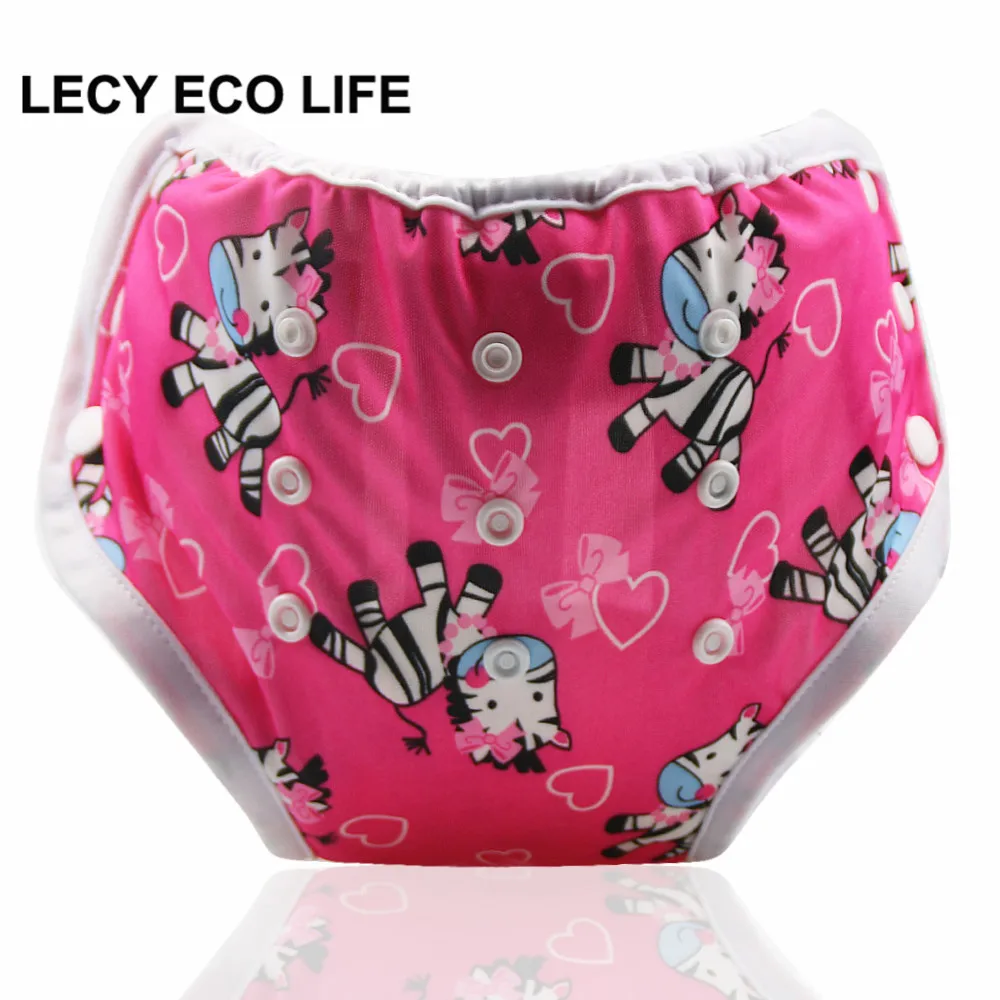LECY ECO LIFE snap button design side open adjustable size toddlers potty training pants diapers with bamboo inner material LECY ECO LIFE snap button design side open adjustable size toddlers potty training pants diapers with bamboo inner material