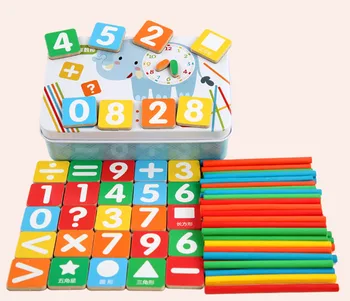 

New Children Count Figure Block Sets Primary School Student Kids Learning Digital Blocks Teacher Parents Educational Tools Toys