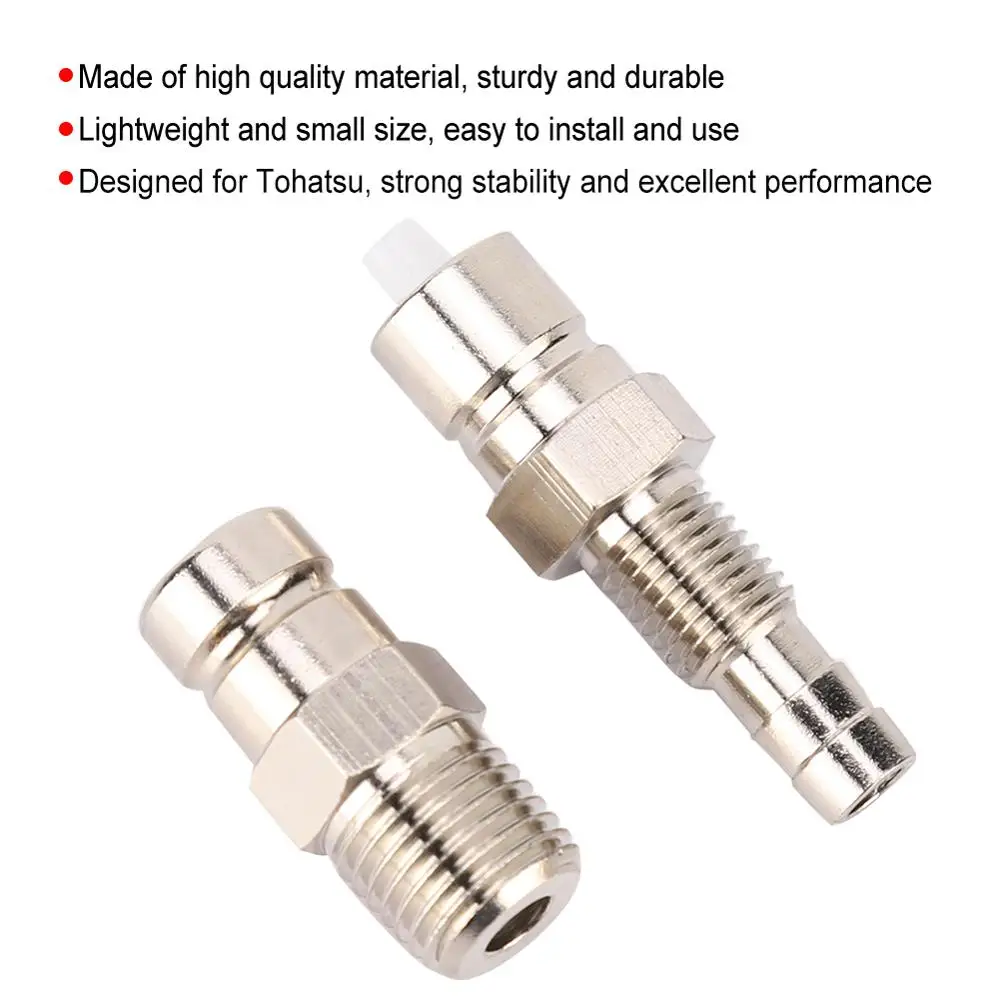 2 шт. лодка морской подвесной топливный разъем мужской 3E0-40270-0 3B2-70260-1 для Tohatsu из нержавеющей стали conector para мотор