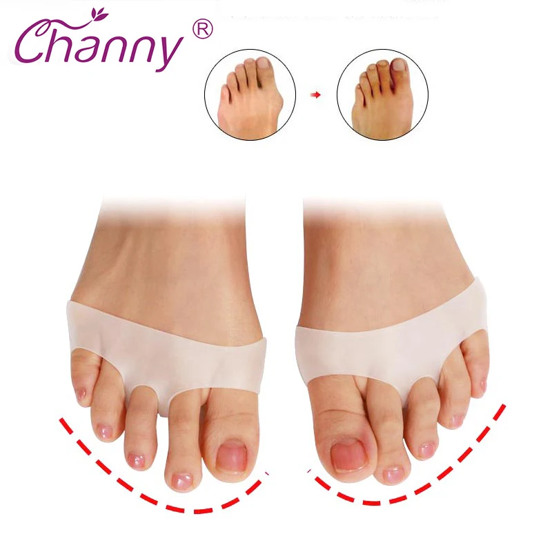 

Channy Cellular Breathable Soft Silicone Gel Toe Pads High Heel Shock Absorption Metatarsal Foot Pad Forefoot Pad