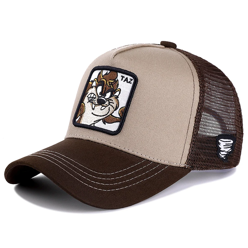 

New Summer Mesh Baseball Caps Snapback Animal Anime Cute Rabbit Embroidery for Women Men Outdoor Dad Truck Driver Dad Hat