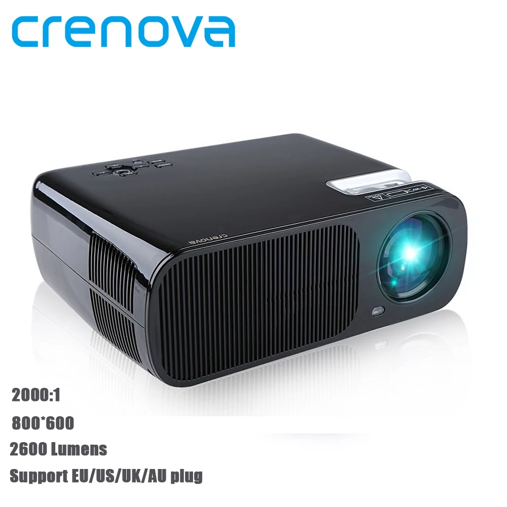 Crenova XPE600 1080P HD 3D Projector 2600 Lumens 5.0 Inch LCD TFT Display Home Cinema Projector