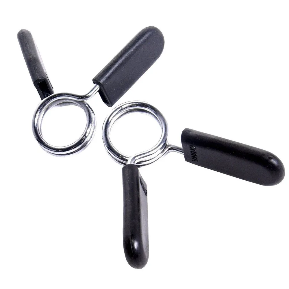 

2Pcs 30mm Barbell Gym Weight Bar Dumbbell Lock Clamp Spring Collar Clips indoor use trainning fitness
