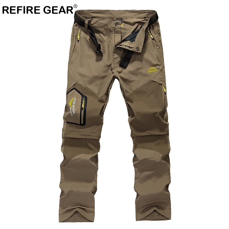 Мужские быстросохнущие уличные брюки ReFire Gear воздухопроницаемые ветрозащитные