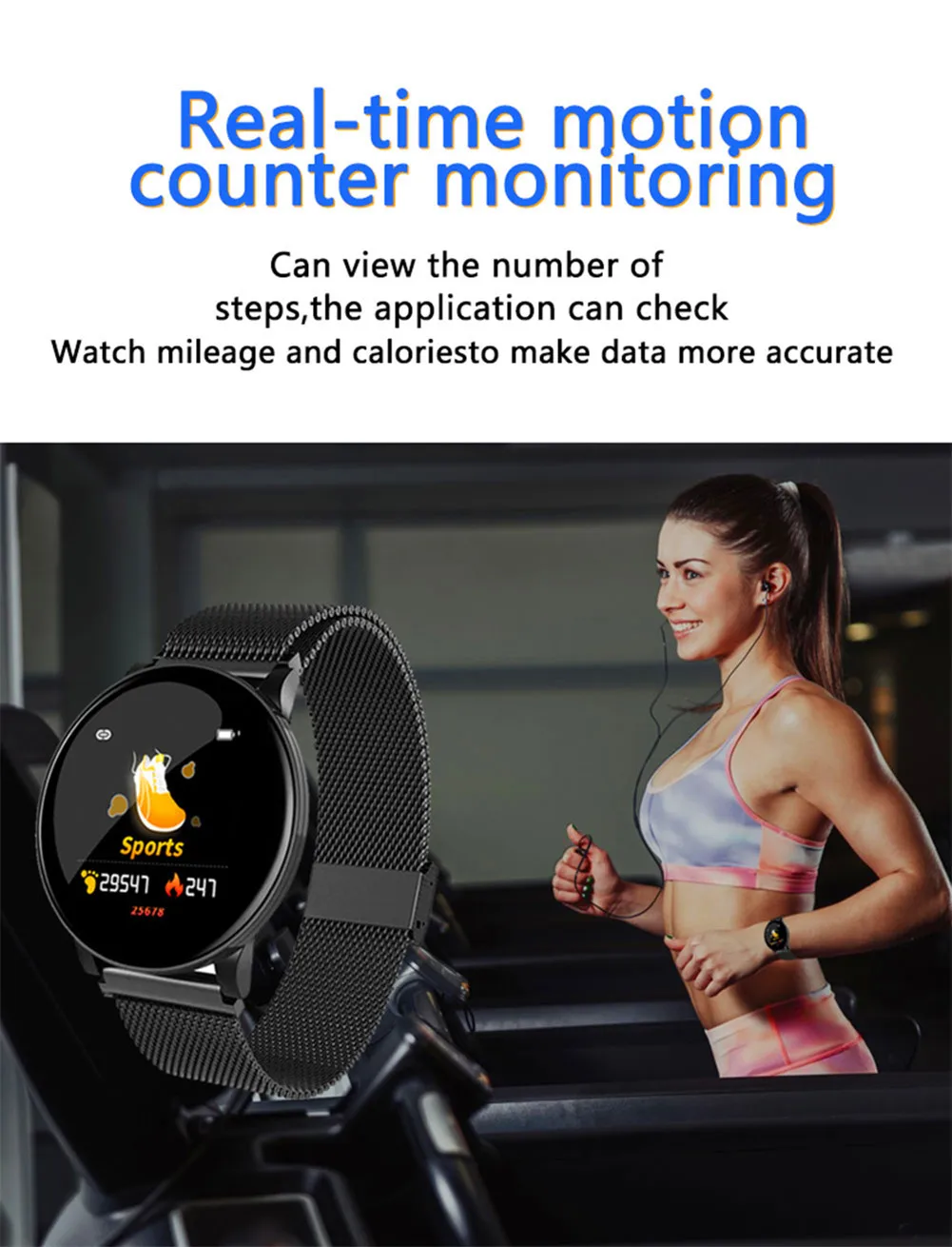 e freqüência cardíaca tela de toque smartwatch