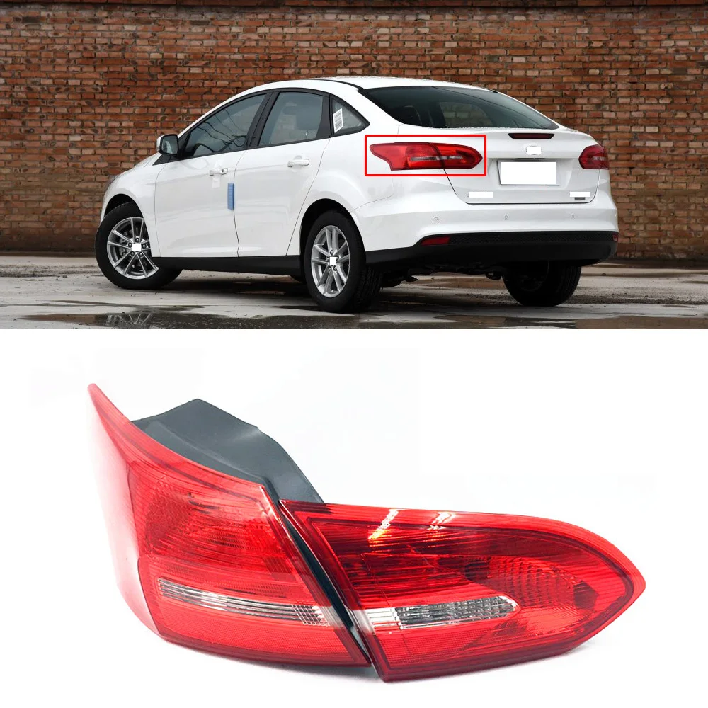 

CAPQX 1PCS For Ford Focus 15-17 Rear Bumper Brake Light Tail Light Taillamp Taillight Rear Headlight headlamp
