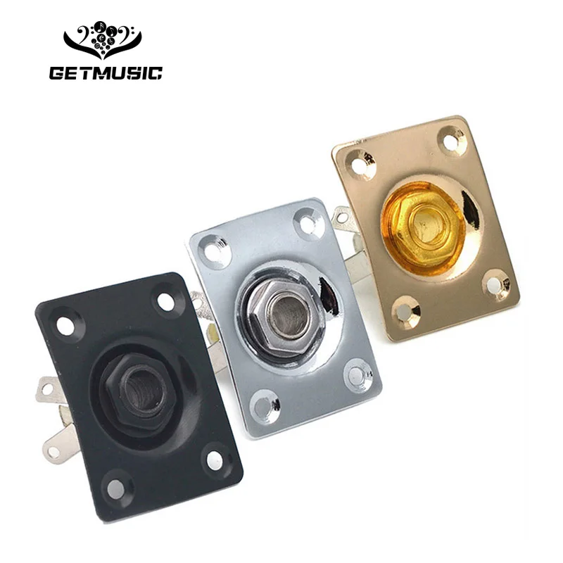 

Square Style Jack Plate Guitar Bass Jack 1/4 Output Input jack socket For Electric Guitar Parts & Accessories Gold/Silver/Black