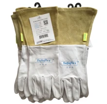 TIG Argon arc welding safety glove long-sleeve goat skin leather firebreak welder work glove TIG Argon arc welding safety glove long-sleeve goat skin leather firebreak welder work glove