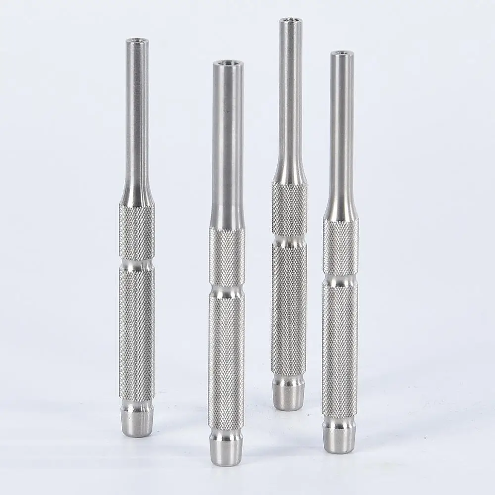 OPTICSKING 4PCS Stainless Steel Hollow End Roll Pin Starter Punch Set