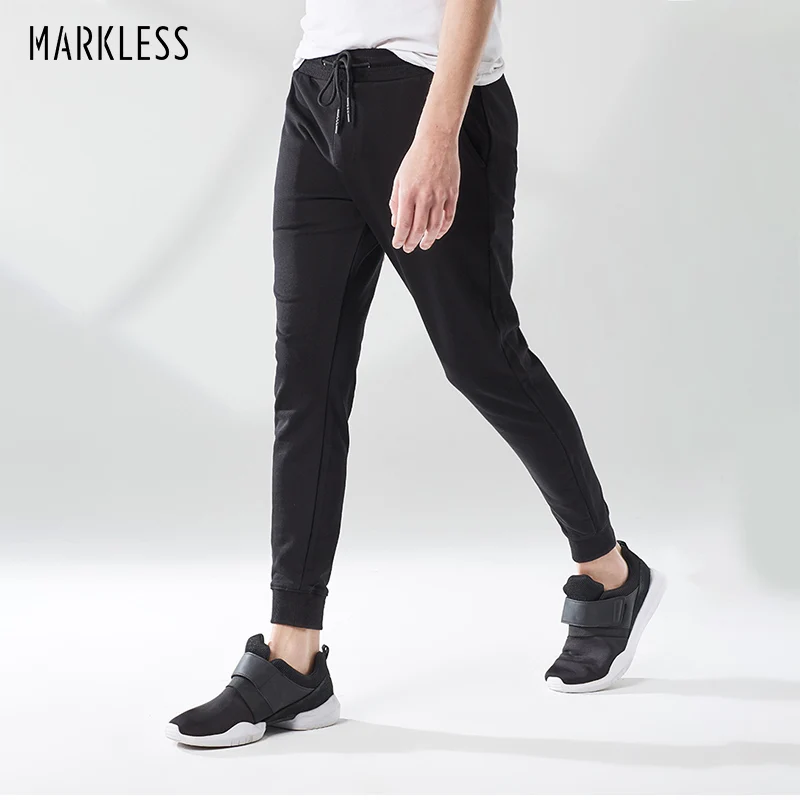 Markless Для мужчин бегунов и пот Штаны новые весенние тонкие Харен Штаны Для мужчин Повседневное тренировки брюки для Для мужчин