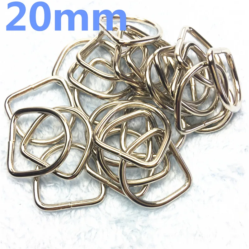 20MM     SILVER  Nickle Plated Dee Ring D Ring for Webbing Strapping