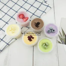 100 мл пластиковая чашка для мороженого с крышкой DIY торт десерт смузи чашки контейнеры чаши вечерние приспособление для выпечки инструменты для мороженого